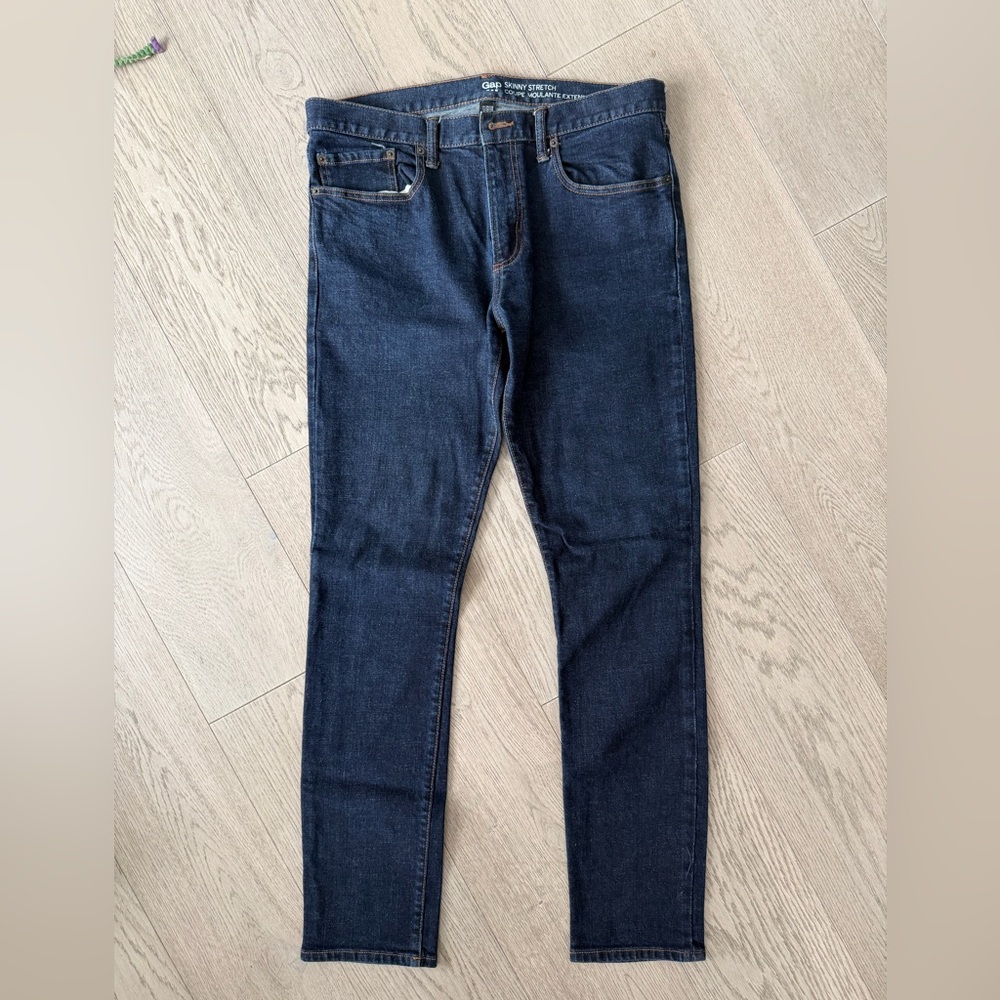 GAP Men's Dark Blue Skinny Jeans
